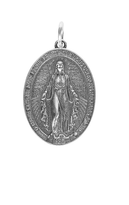 Our Lady Miraculous Medal in Silver